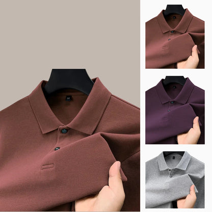 ACHETEZ 1, RECEVEZ 3 — POLO HOMME À MANCHES LONGUES EN COTON PREMIUM